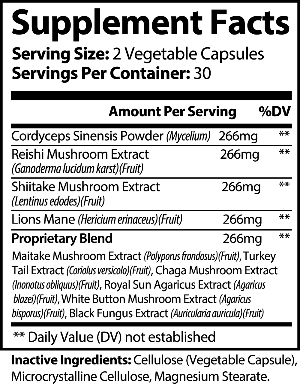 Mushroom Complex 10X - Men's Wellness Matters